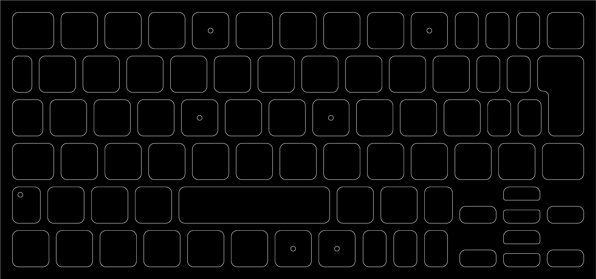 ブラックアウトステッカーfor Mac 16mm