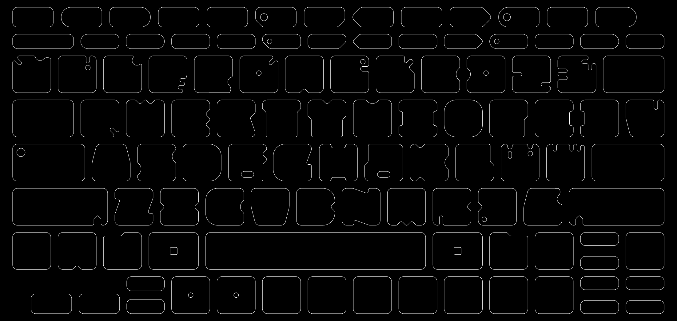 ブラックアウトステッカーfor Mac 16mm