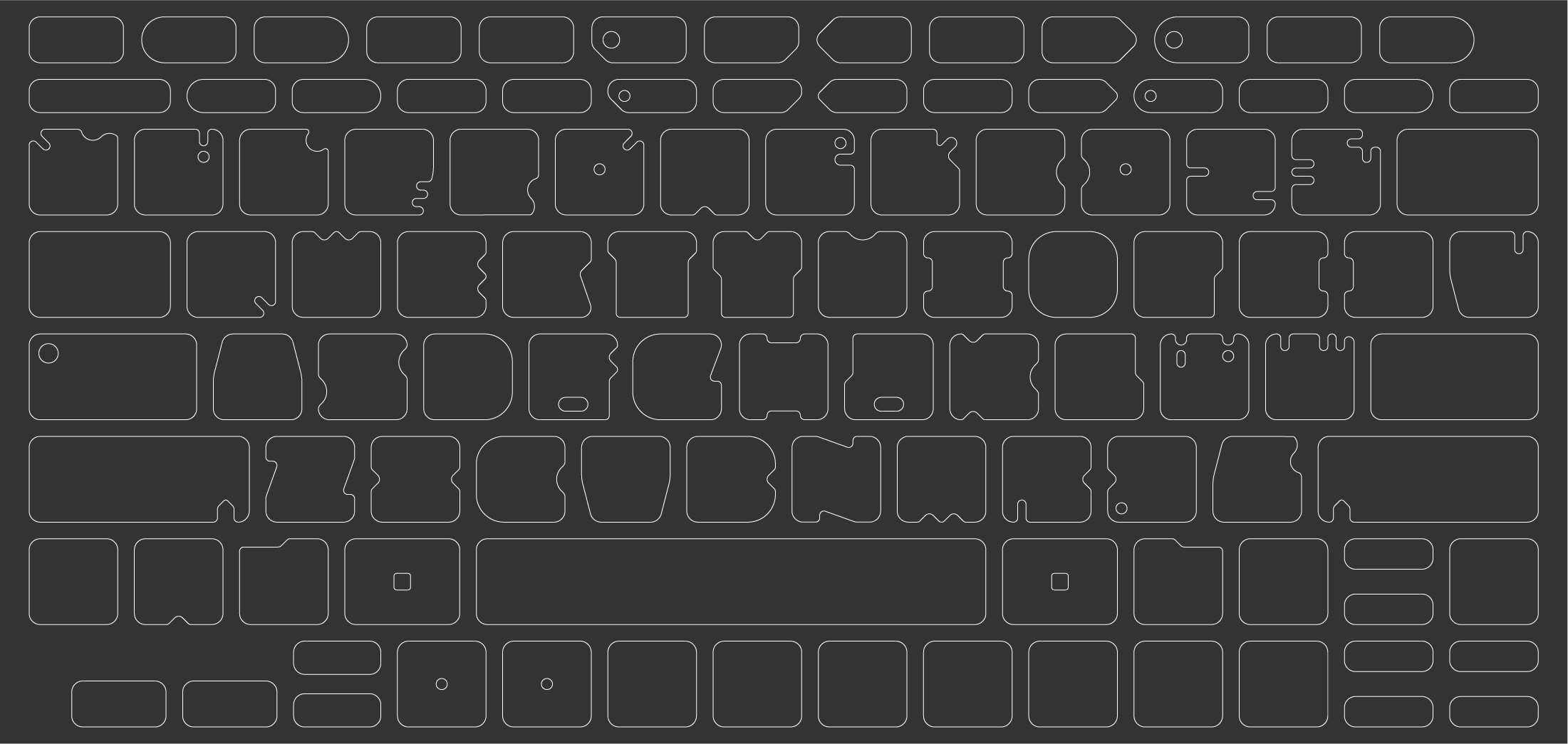 ブラックアウトステッカーfor Mac 16mm