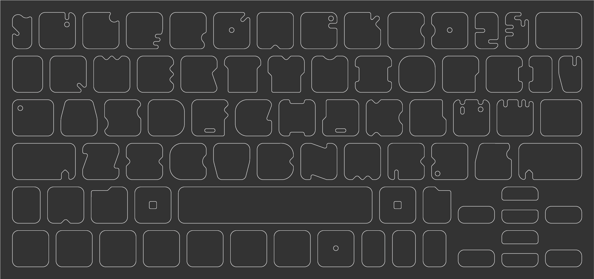 ブラックアウトステッカーfor Mac 16mm